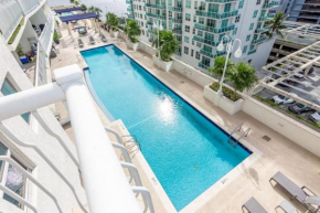 2 Bedroom, 2 Bathroom plus Den Brickell Condo Pool, Hot Tub, and Gym